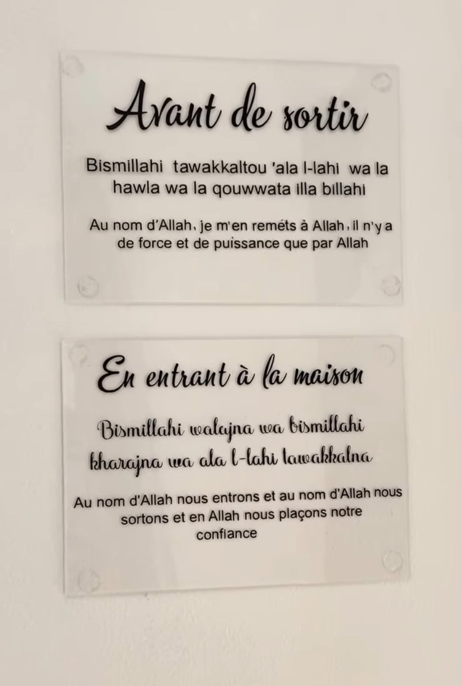 Plaque Plexiglas - Invocations