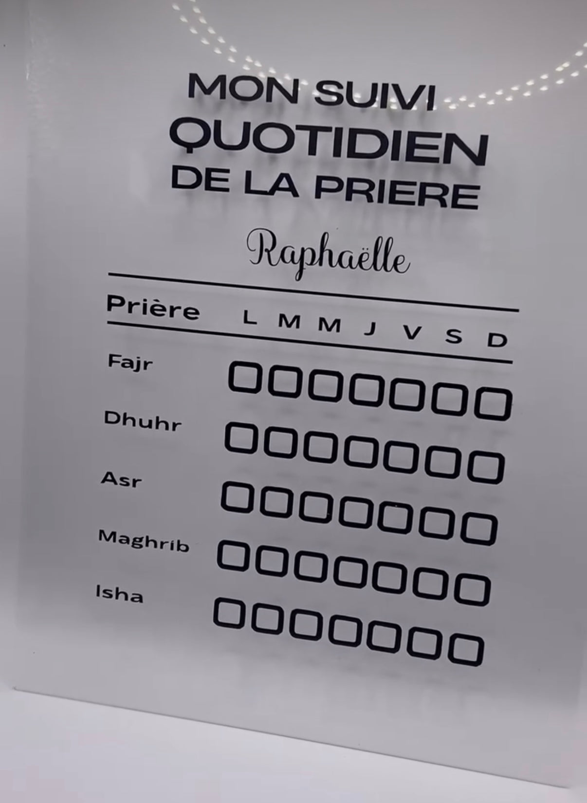 Mon Suivi Quotidien de la Prière